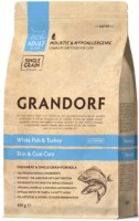 Hrană uscată pentru pisici Grandorf Skin & Coat Care White Fish & Turkey 400g