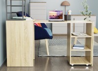 Masa de birou Ferrum-Decor Smart 4/2 143x145x60 Oak Sonoma/Black (SMART410) imaginea #6 — magazin online Desire.md