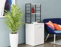 Письменный стол Ferrum-Decor Smart 4/2 143x145x60 White/Black (SMART407) фото №4 — интернет-магазин Desire.md