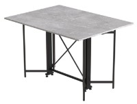 Masă pentru bucătărie Ferrum-Decor Spider 75x115x88 Beton/Black (SPAR007) imaginea #6 — magazin online Desire.md