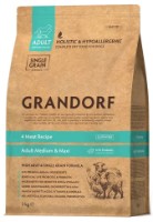 Hrană uscată pentru câini Grandorf Adult Medium & Maxi 4 Meat 3kg