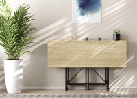 Masă pentru bucătărie Ferrum-Decor Spider 75x115x88 Oak Sonoma/Black (SPAR004) imaginea #6 — magazin online Desire.md