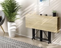 Masă pentru bucătărie Ferrum-Decor Spider 75x115x88 Oak Sonoma/Black (SPAR004) imaginea #7 — magazin online Desire.md