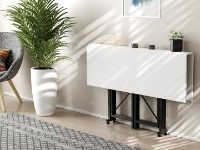 Masă pentru bucătărie Ferrum-Decor Spider 75x115x88 White/Black (SPAR001) imaginea #7 — magazin online Desire.md