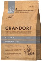 Hrană uscată pentru câini Grandorf Adult Medium & Maxi Rabbit & Turkey 3kg