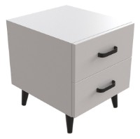 Noptieră Ferrum-Decor Viva 2 41x35x40 White/Black (VIVA206) imaginea #1 — magazin online Desire.md