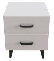 Noptieră Ferrum-Decor Viva 2 41x35x40 White/Black (VIVA206) imaginea #3 — magazin online Desire.md