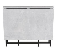 Обеденный стол Ferrum-Decor Woody 75x130x90 Beton/Black (VOODY3000) фото №3 — интернет-магазин Desire.md