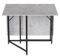 Обеденный стол Ferrum-Decor Woody 75x130x90 Beton/Black (VOODY3000) фото №5 — интернет-магазин Desire.md