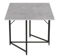 Обеденный стол Ferrum-Decor Woody 75x130x90 Beton/Black (VOODY3000) фото №6 — интернет-магазин Desire.md