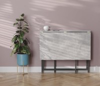 Обеденный стол Ferrum-Decor Woody 75x130x90 Beton/Black (VOODY3000) фото №8 — интернет-магазин Desire.md