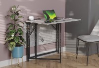 Обеденный стол Ferrum-Decor Woody 75x130x90 Beton/Black (VOODY3000) фото №9 — интернет-магазин Desire.md