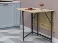 Обеденный стол Ferrum-Decor Woody 75x130x90 Oak Sonoma/Black (VOODY3003) фото №8 — интернет-магазин Desire.md