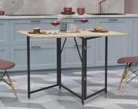 Обеденный стол Ferrum-Decor Woody 75x130x90 Oak Sonoma/Black (VOODY3003) фото №1 — интернет-магазин Desire.md