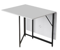 Обеденный стол Ferrum-Decor Woody 75x130x90 White/Black (VOODY3006) фото №2 — интернет-магазин Desire.md