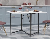 Обеденный стол Ferrum-Decor Woody 75x130x90 White/Black (VOODY3006) фото №1 — интернет-магазин Desire.md