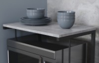 Полка Ferrum-Decor Kitchen K301 40x55x35 Beton/Black (KITCH30107) фото №2 — интернет-магазин Desire.md