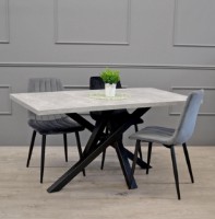 Scaun Deco DC-90P N20 Grey/Black Legs imaginea #2 — magazin online Desire.md