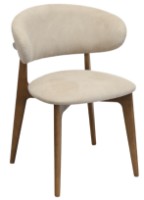 Scaun Deco Roses Mustang Cream/Oak Legs