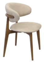 Scaun Deco Roses Mustang Cream/Oak Legs imaginea #4 — magazin online Desire.md
