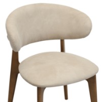 Scaun Deco Roses Mustang Cream/Oak Legs imaginea #6 — magazin online Desire.md