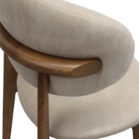 Scaun Deco Roses Mustang Cream/Oak Legs imaginea #7 — magazin online Desire.md