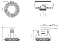 Lampă încorporabilă Trio Dolomite (651700152) imaginea #3 — magazin online Desire.md