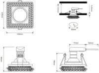 Lampă încorporabilă Trio Dolomite (651800152) imaginea #2 — magazin online Desire.md