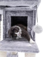 Когтеточка для кошек Petrebels Cat Tree Lodge 107 Grey (431419) фото №2 — интернет-магазин Desire.md