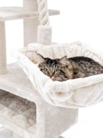 Когтеточка для кошек Petrebels Cat Tree Parklane 131 Cream (431357) фото №3 — интернет-магазин Desire.md