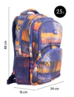 Школьный рюкзак Milan Fizz Blue 25L (624604FZ) фото №4 — интернет-магазин Desire.md