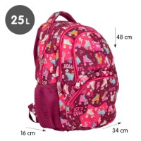 Rucsac școlar Milan Roller Pink 25L (624604RL) imaginea #5 — magazin online Desire.md