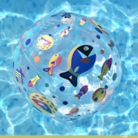 Мяч детский Djeco Fishes ball (DJ00170) фото №2 — интернет-магазин Desire.md