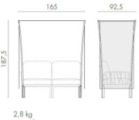 Parasolar Nardi Ombra 2 Agave Velo White (40407.16.203) imaginea #2 — magazin online Desire.md