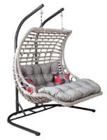 Fotoliu suspendat Capri Bodrum Double Gray imaginea #1 — magazin online Desire.md