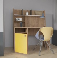 Письменный стол Moda Life Hera Artemis 120x140x55 Oak Sonoma/Yellow фото №2 — интернет-магазин Desire.md