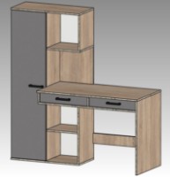 Письменный стол Yasen Лайт Oak Baroque Ristretto/Cashmere фото №2 — интернет-магазин Desire.md