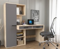 Masa de birou Yasen Лайт Oak Sonoma/Grey Graphite imaginea #1 — magazin online Desire.md