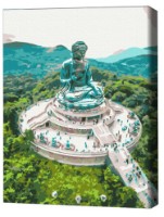 Картина по номерам Brushme Великий Будда Тянь Тан (RBS52478FC) фото №1 — интернет-магазин Desire.md
