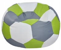 Fotoliu puf BeanBag Ares L Green/White/Grey