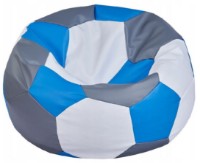 Fotoliu puf BeanBag Ares L Grey/Blue/White