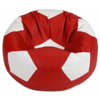 Fotoliu puf BeanBag Ares L Red/White