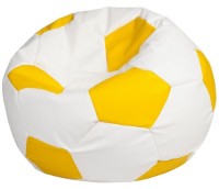 Fotoliu puf BeanBag Ares L White/Yellow