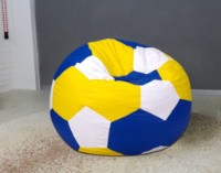 Fotoliu puf BeanBag Ares XL Blue/Yellow/White imaginea #2 — magazin online Desire.md