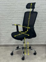 Scaun de birou ART Smart-215 Headrest OC Black imaginea #4 — magazin online Desire.md