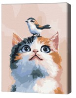 Tablou pe numere Brushme Prietenii mici (KBS0196FC) imaginea #1 — magazin online Desire.md