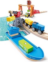 Детский набор дорога Hape Lift & Load Harbor Set (E3791) фото №2 — интернет-магазин Desire.md