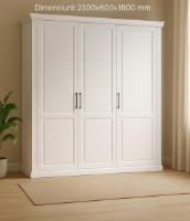 Шкаф Alfa Mobila Romance New 230x60x180 White фото №2 — интернет-магазин Desire.md