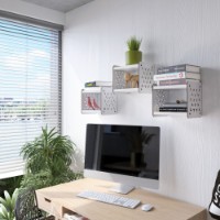 Raft de perete Magnusplus Qutus White imaginea #5 — magazin online Desire.md