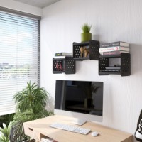 Raft de perete Magnusplus Qutus Anthracite imaginea #5 — magazin online Desire.md